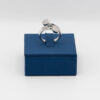 Anello Oro bianco e zirconi 33