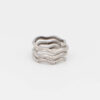 Anello Oro bianco e zirconi 34