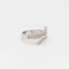 Anello Oro bianco e zirconi 35