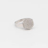 Anello Oro bianco e zirconi 36