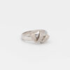 Anello Oro bianco e zirconi 37
