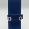 Orecchini rubino con diamanti