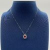 Collana rubino con diamanti
