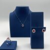 Collana rubino con diamanti