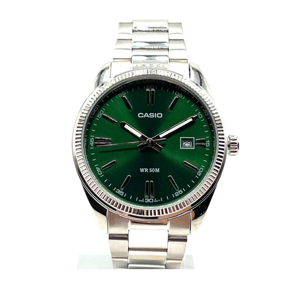 post instagram auguri frase elegante delicato acquerello rosa Casio quadrante verde MTP-1302PD-3AVEF